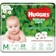 Deals, Discounts & Offers on Baby Care - Huggies Nature care pant Diaper - M(22 Pieces)