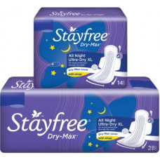 Deals, Discounts & Offers on  - STAYFREE Dry Max All Night combo of 42 pads Sanitary Pad(Pack of 42)