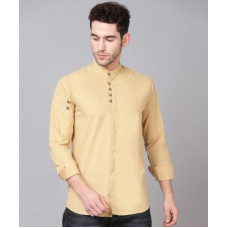 Deals, Discounts & Offers on  - EIGHTEEN UPMen Regular Fit Solid Mandarin Collar Casual Shirt