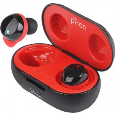 Deals, Discounts & Offers on Headphones - PTron Basspods 581 Bluetooth Headset(Black & Red, True Wireless)