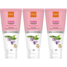 Deals, Discounts & Offers on  - Vlcc Snigdha Skin Whitening Face wash Pack of 3 Face Wash(300 ml)