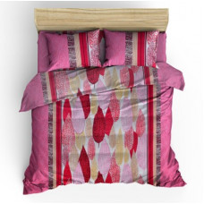 Deals, Discounts & Offers on  - Flipkart SmartBuy 300 TC Cotton, Satin King Geometric Bedsheet(Pack of 1, Pink)