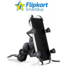Deals, Discounts & Offers on  - Flipkart SmartBuy 2Amp fast charger with Bike Mobile Holder(Black)