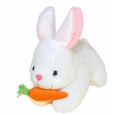 Deals, Discounts & Offers on Toys & Games - Crispy toys White Rabbit With Carrot 26 cm(White)