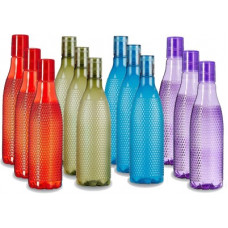 Deals, Discounts & Offers on  - Dewberries , 1 liter, Plastic Fridge Bottle Set 1000 ml Bottle(Pack of 12, Multicolor, Plastic)