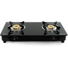 Deals, Discounts & Offers on  - [Supercoin] Gilma Rio 2 burner Glass Cooktop Stainless Steel Manual Gas Stove(2 Burners)