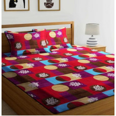 Deals, Discounts & Offers on  - PLEDGE CREATIONS 180 TC Microfiber Double Printed Bedsheet(Pack of 1, Multicolor)