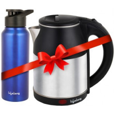 Deals, Discounts & Offers on Personal Care Appliances - Lifelong LLCMB32 Electric Kettle with Bottle(1.8 L, Silver, Black)