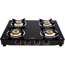 Deals, Discounts & Offers on  - Flipkart SmartBuy Imperio 4 Burners Glass Manual Gas Stove(4 Burners)