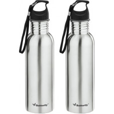 Deals, Discounts & Offers on  - Butterfly Eco SS 750 ml Bottle(Pack of 2, Silver, Steel)