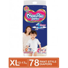 Deals, Discounts & Offers on Baby Care - MamyPoko Extra Absorb Diaper - XL(78 Pieces)