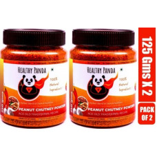 Deals, Discounts & Offers on Food and Health - HEALTHY PANDA Peanut Garlic Chutney Powder or Groundnut Chutni Powder also famously known as Shenga Chatni in Uttar Karnataka (100% Natural & Healthy) - 125 Gram, Pack of 2 Chutney Powder(250 g)