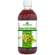 Deals, Discounts & Offers on Food and Health - Nutriherbs Grapes Cider Vinegar with Mother Helps in Blood Purification & Body Detoxification Nutrition Drink(473 ml, Grapes Flavored)