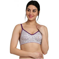 Deals, Discounts & Offers on  - FervenziWomen Full Coverage Non Padded Bra(Purple, White)