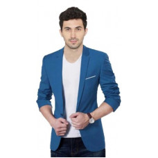 Deals, Discounts & Offers on  - PERSONALITY PLUSSolid Single Breasted Party, Formal, Casual, Wedding Men Full Sleeve Blazer(Dark Blue)