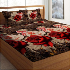 Deals, Discounts & Offers on  - Casa Confort 120 TC Microfiber Double Floral Bedsheet(Pack of 1, Multicolor)