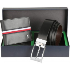 Deals, Discounts & Offers on  - United Colors of Benetton Wallet & Belt Combo Combo(Black)