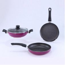 Deals, Discounts & Offers on Cookware - Wonderchef Induction Bottom Cookware Set(Aluminium, 3 - Piece)