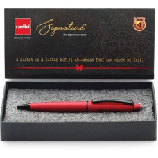 Deals, Discounts & Offers on  - cello Carbon Matte Ruby Best Sister Pen Gift Set