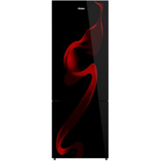 Deals, Discounts & Offers on Home Appliances - Haier 276 L Frost Free Double Door Bottom Mount 3 Star Convertible Refrigerator(Spiral Black Glass, HRB-2964PSG-E)