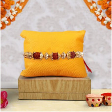 Deals, Discounts & Offers on  - TIED RIBBONSDesigner Rakhi Set(1 Rakhi, Roli Chawal)