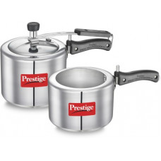 Deals, Discounts & Offers on Cookware - Prestige Nakshatra Plus 3 L, 2 L Induction Bottom Pressure Cooker(Aluminium)