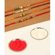 Deals, Discounts & Offers on  - AurumDesigner Chawal Roli Pack Set(Rakhi::Roli Chawal)