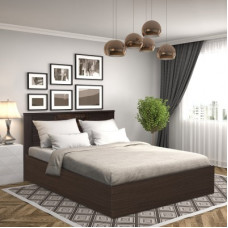 Deals, Discounts & Offers on Furniture - @Home by nilkamal Hero Engineered Wood Queen Bed(Finish Color - Wenge, Delivery Condition - Knock Down)