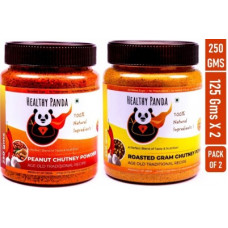 Deals, Discounts & Offers on Food and Health - Healthy Panda Peanut/ Groundnut/ Shenga Chutney and Roasted Bengal Gram Dal/ Chana Dal/ Fried Gram/ Puthani Chutney/Dal Podi - 125 Grams Pack each Chutney Powder(250 g)