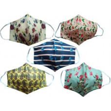 Deals, Discounts & Offers on  - HAVIYA Cotton Printed Fashionable-5 Washable Cloth Mask(Multicolor, Free Size, Pack of 5)
