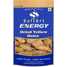 Deals, Discounts & Offers on Food and Health - Soft Art Energy Dried Yellow Dates (Khajoor) Premium Quality-Medium Size Vacuum Pack Dates (100 grams) Dates(100 g)