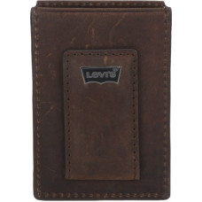 Deals, Discounts & Offers on  - Levi'sMen Black Genuine Leather Money Clip(4 Card Slots)