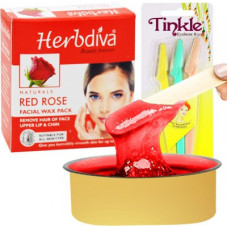 Deals, Discounts & Offers on  - Herbdiva Katori Facial Wax Red Rose 80g With Eyebrow Razer,(101RZR), Pack of 2(2 Items in the set)