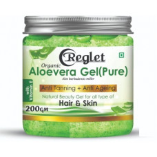 Deals, Discounts & Offers on  - REGLET Aloe Vera Gel From 100% Pure Aloe Vera Plant For Face, Skin & Hair(200 g)