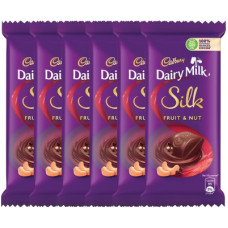 Deals, Discounts & Offers on Food and Health - Cadbury Dairy Milk Silk Fruit and Nut Chocolate Bars(6 x 55 g)
