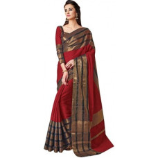 Deals, Discounts & Offers on  - BAPSWoven Bollywood Cotton Silk Saree(Multicolor)