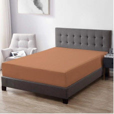 Deals, Discounts & Offers on  - Trance Home Linen Fitted Single Size Waterproof Mattress Cover(Brown)