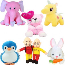 Deals, Discounts & Offers on  - Macros Classic Super Soft Funny Combo of 6 Stuffed Toys Teddy Bear Toy in Low Budget
