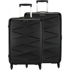Deals, Discounts & Offers on  - Kamiliant by American TouristerHard Body Set of 2 Luggage - TRIPRISM SPINNER 2PC SET BLACK - Black