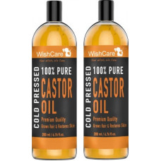 Deals, Discounts & Offers on  - WishCare Premium Cold Pressed Castor Oil - Pure & Virgin Grade - For Healthy Hair and Skin - Combo Pack of 2 (200 Ml each) Hair Oil(400 ml)