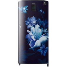 Deals, Discounts & Offers on Home Appliances - [Supercoin + Kotak Debit Card] SAMSUNG 192 L Direct Cool Single Door 4 Star Refrigerator with Digi Touch Cool, Curd Maestro(MIDNIGHT BLOSSOM BLUE, RR21A2M2XUZ/HL)