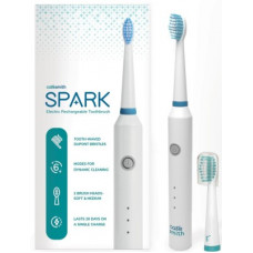 Deals, Discounts & Offers on Electronics - Caresmith SPARK Electric Rechargeable Toothbrush (White) | 6 Operational Modes Electric Toothbrush(White)