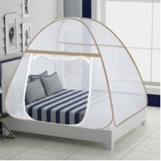 Deals, Discounts & Offers on  - IWS Polyester Adults King Size Double Bed Mosquito Net | Foldable, Lightweight and Stylish Machhardani Tent Mosquito Net(Beige)