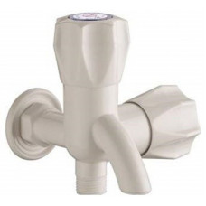 Deals, Discounts & Offers on  - Prestige PVC Bib Cock 2 Way Pack Of 1 With Wall Flange Twin Elbow Valve For Bathroom Kitchen Faucets Taps