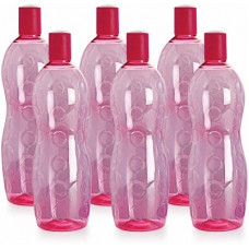 Deals, Discounts & Offers on  - cello pink water bottle 1000 ml Bottle(Pack of 6, Pink, Plastic)