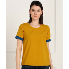 Deals, Discounts & Offers on Laptops - [Size M, L, XL] PROVOGUECasual Regular Sleeves Solid Women Yellow Top