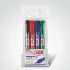 Deals, Discounts & Offers on  - Flair Permanent Board Marker(Set of 4, Multicolor)