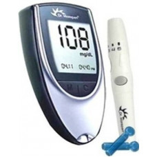 Deals, Discounts & Offers on Electronics - Dr. Morepen Blood Sugar Glucose checking machine(with 10 Free Swabs)(Only Glucometer+lancet+lancing device - Without Strips) Glucometer Glucometer(Grey/Black)