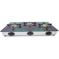 Deals, Discounts & Offers on  - Surya Crystal Glass, Stainless Steel Automatic Gas Stove(3 Burners)