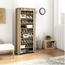 Deals, Discounts & Offers on Furniture - Flipkart Perfect Homes Studio Single Door Metal Collapsible Shoe Stand(Beige, 9 Shelves, DIY(Do-It-Yourself))